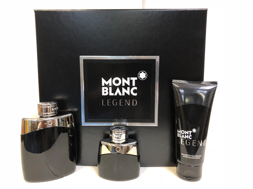 Set Mont Blanc Legend 3 pc Edp 3.3 oz spray