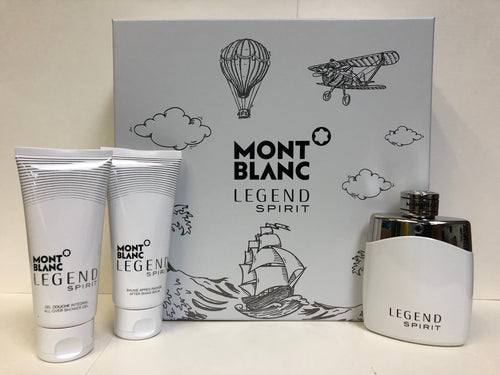 Set Mont Blanc Legend Spirit 3 pc 3.3 oz Spray