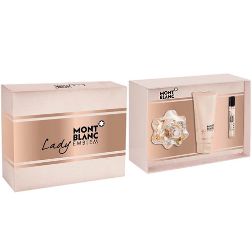 Set Mont Blanc Emblem Lady 3pc. Edp 2.5oz Spray