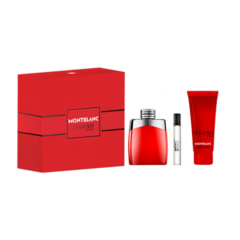 Set Mont Blanc Legend Red 3pc. Edp 3.3oz Spray