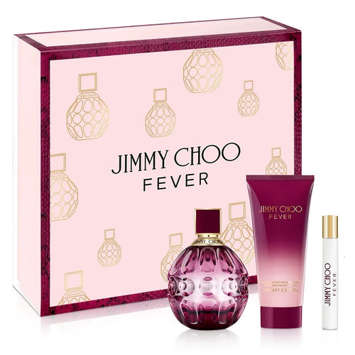 Set Jimmy Choo Fever 3pc. Edp 3.3oz Spray