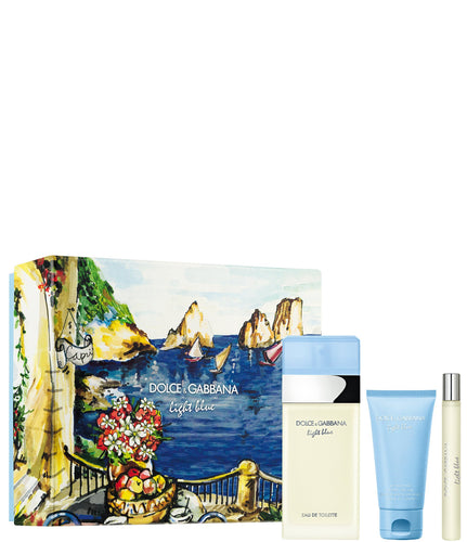 Set D&G Light Blue For women 3pc. Edt 3.3oz Spray
