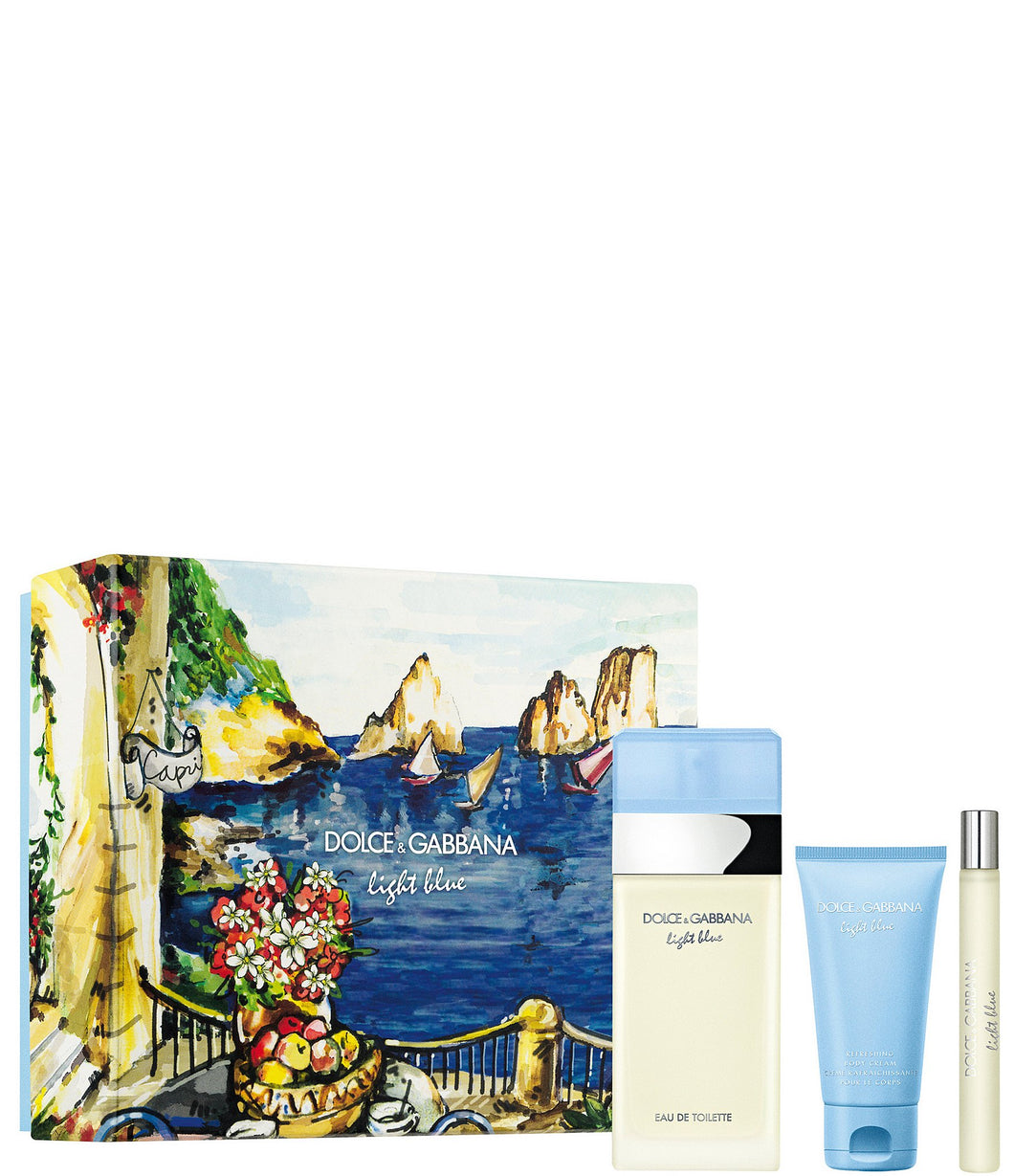 Set D&G Light Blue For women 3pc. Edt 3.3oz Spray