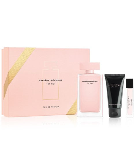 Set Narciso Rodriguez For Her 3pc. Edp 3.3oz Spray