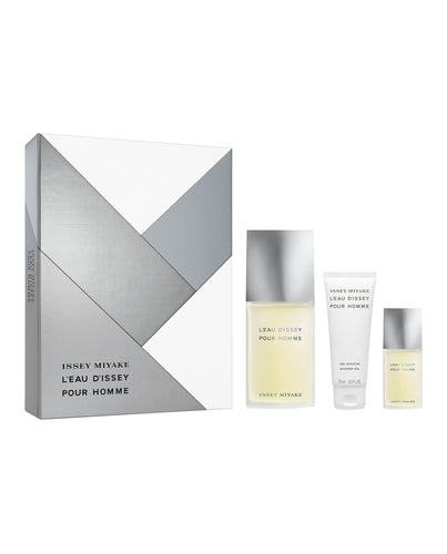 Set Miyake Pour Homme 3pc Edt 4.2oz Spray