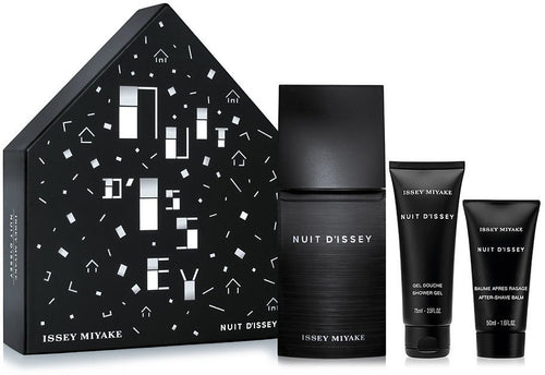 Set Miyake Nuit For Men 3pc Edt 4.2oz Spray