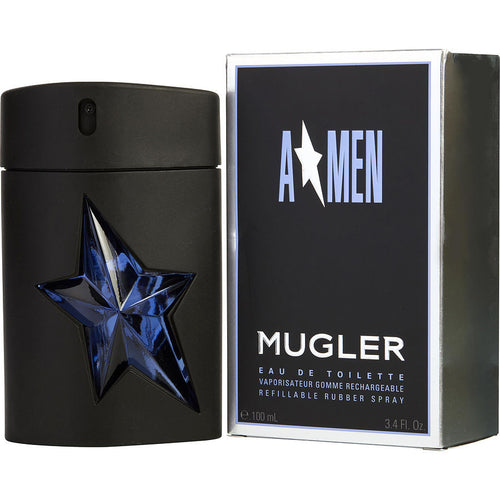 Angel Men Edt 3.4oz Spray Rubber Refillable