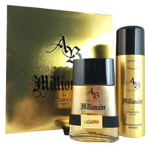 Set Ab Spirit Millionaire For Men 2pc  3.3 oz Edt Spray
