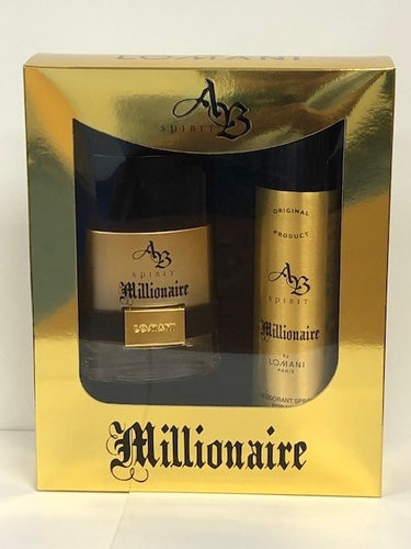 Set AB Spirit Millionaire For Men 2pc. Edt 3.3oz Spray