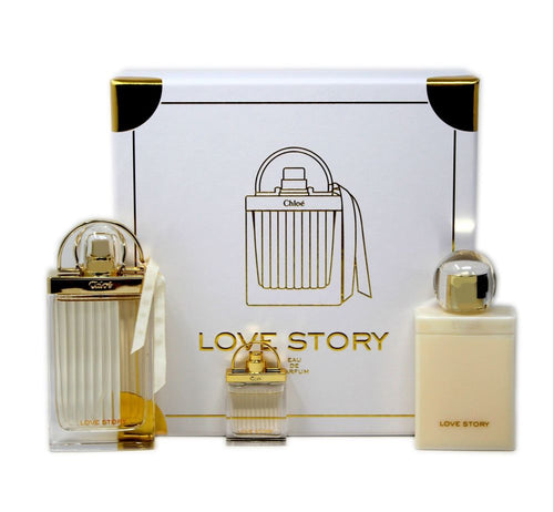 Set Chloe Love Story 3pc Edp 2.5oz Spray