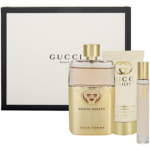 Set Gucci Guilty Femme 3pc. Edp 3.0oz Spray