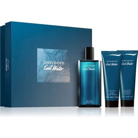 Set Cool Water For Men 3pc. Edt 4.2oz Spray