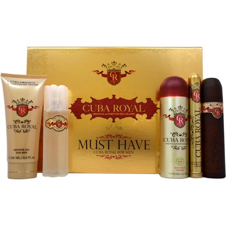 Set Cuba Royal Must Have 5pc Edt 3.3oz Spray
