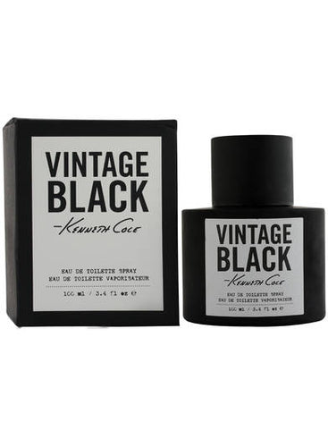 Kenneth Cole Vintage Black Men Edt 3.4oz Spray
