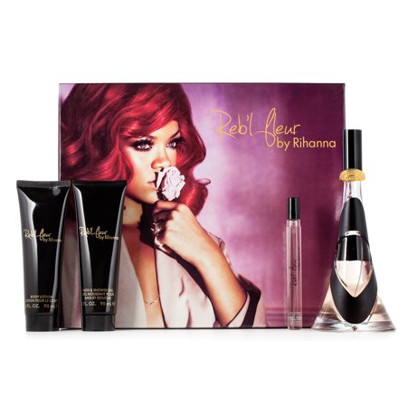 Set Rihanna Reb'l Fleur 4pc. Edp 3.4oz Spray