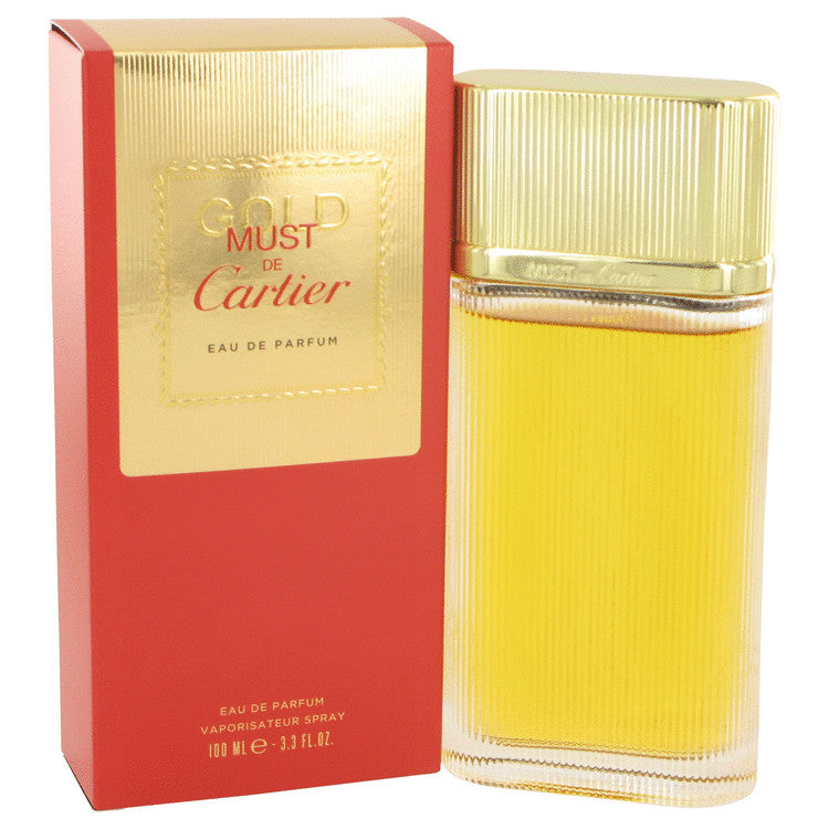 Cartier Must Gold Women Edp 3.4oz Spray