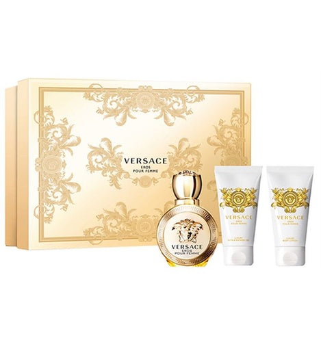 Set Versace Eros Pour Femme 3pc Edp 1.7oz Spray
