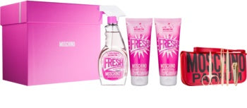 Set Moschino Pink Fresh 4pc Edt 3.4oz Spray