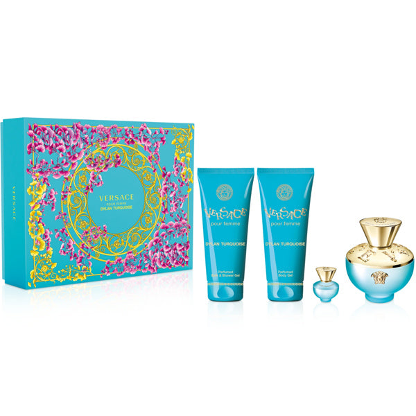 Set Dylan Turquoise Pour Femme 4pc. Edt 3.4oz Spray