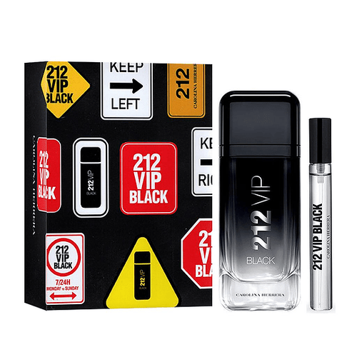 Set 212 VIP Black For Men 2pc. Edp 3.4oz Spray