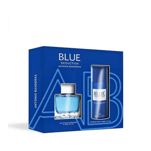 Set Blue Seduction For Men 2pc. Edt 3.4oz Spray