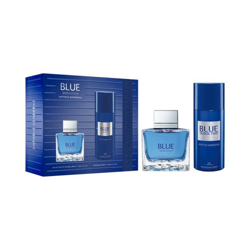 Set Blue Seduction For Men 2pc. Edt 3.4oz Spray