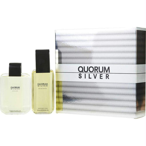 Set Quorum Silver 2pc Edt 3.4oz Spray