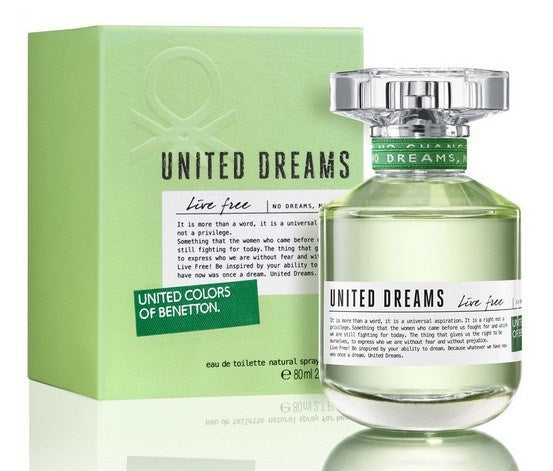 United Dreams Live Free For Her Edt 2.7 oz Spray