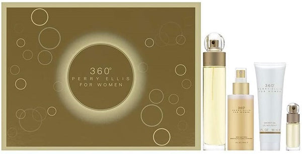 Set 360 For Women 4pc. Edt 3.4oz Spray