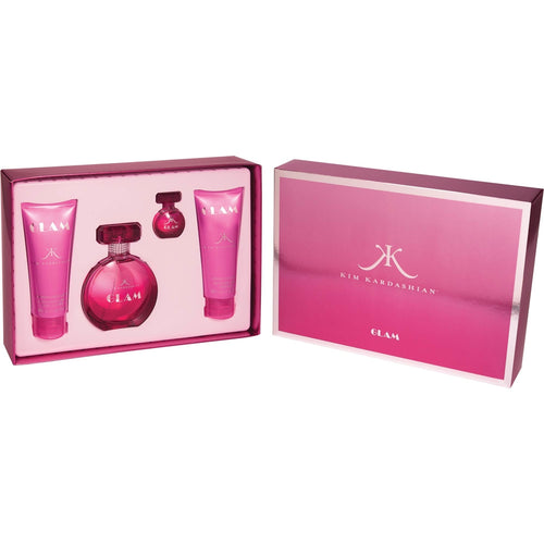 Set Kim Kardashian Glam 4pc. Edp 3.4oz Spray