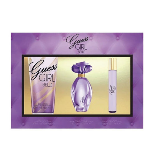 Set Guess Girl Belle 3pc. Edt 3.4oz Spray