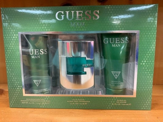 Set Guess Man 3pc. Edt 2.5oz Spray + 6.0oz Deodorant Spray + 6.7oz Shower Gel