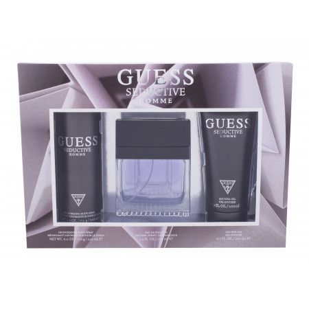 Set Guess Seductive Homme 3pc. Edt 3.4oz Spray
