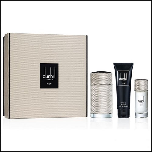 Set Dunhill Icon For Men 3pc. Edp 3.4oz Spray