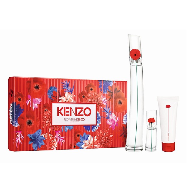 Set Kenzo Flower 3pc. Edp 3.3oz Spray