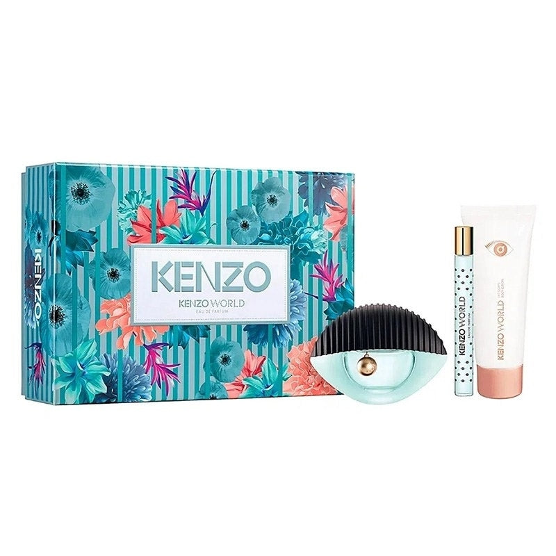 Set Kenzo World 3pc. Edp 2.5oz Spray