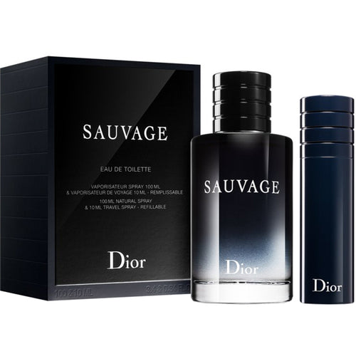 Set Sauvage 2pc. Edt 3.4oz Spray + Edt 0.33oz Travel Spray