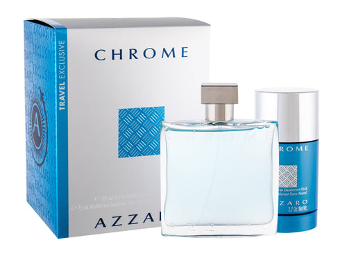 Set Azzaro Chrome 2pc. Edt 3.4oz Spray + 2.7oz Deodorant Stick