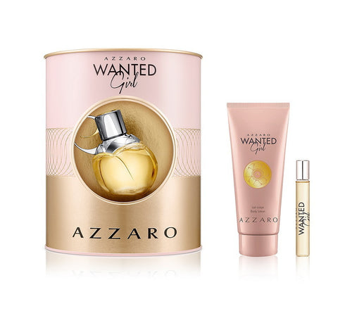 Set Azzaro Wanted Girl 3pc. Edp 2.7oz Spray