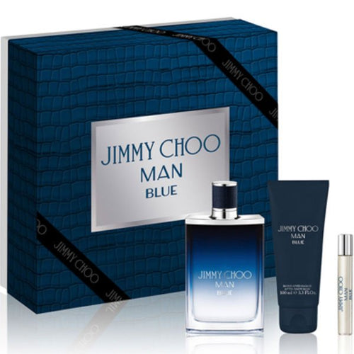 Set Jimmy Choo Man Blue 3pc. Edt 3.3oz Spray