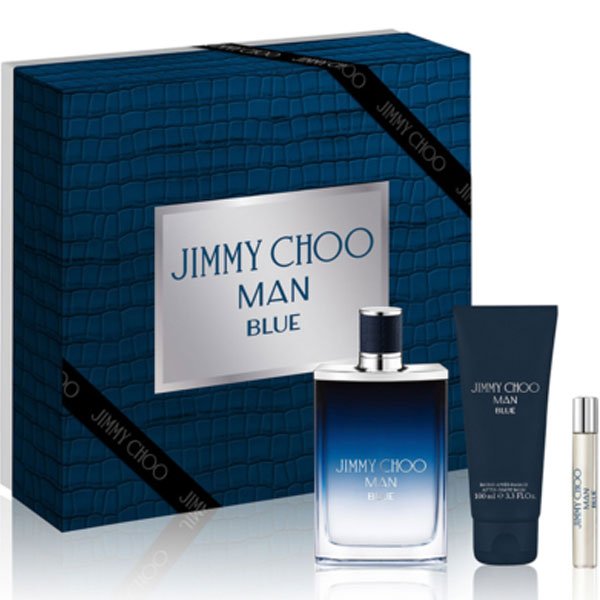 Set Jimmy Choo Man Blue 3pc. Edt 3.3oz Spray