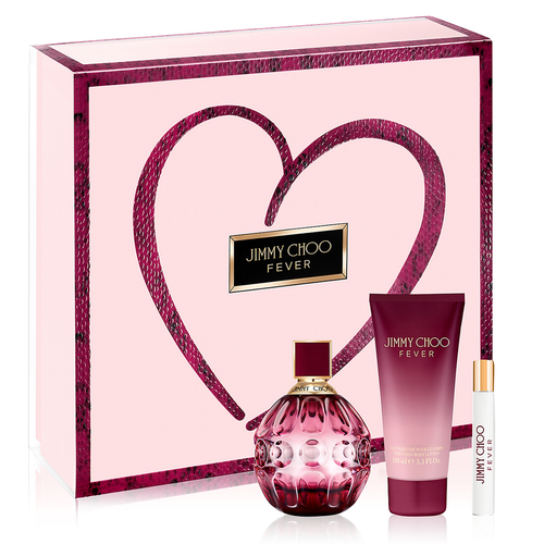 Set Jimmy Choo Fever 3pc. Edp 3.3oz Spray