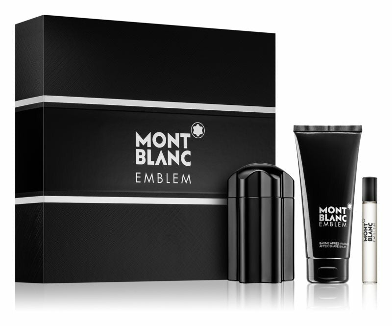 Set Mont Blanc Emblem For Men 3pc. Edt 3.3oz Spray