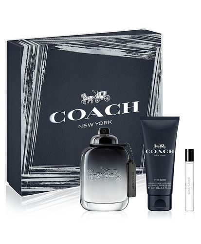 Set Coach For Men 3pc. Edt 3.3oz Spray + 3.3oz Shower Gel + 0.25oz Mini Spray
