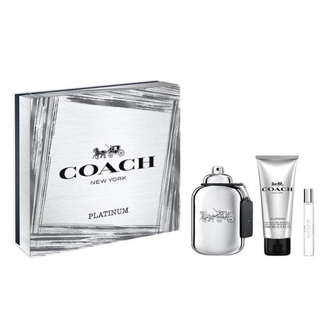Set Coach Platinum For Men 3pc. Edp 3.3oz Spray