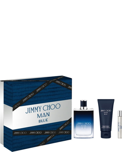 Set Jimmy Choo Man Blue 3pc. Edt 3.3oz Spray