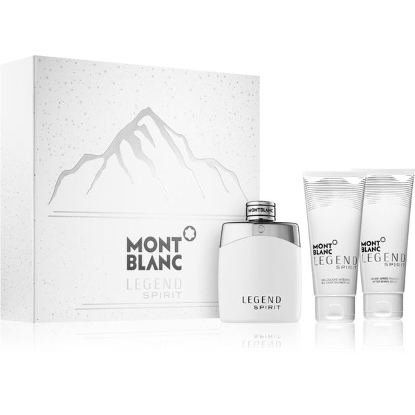 Set Mont Blanc Legend Spirit For Men 3pc. Edt 3.3oz Spray