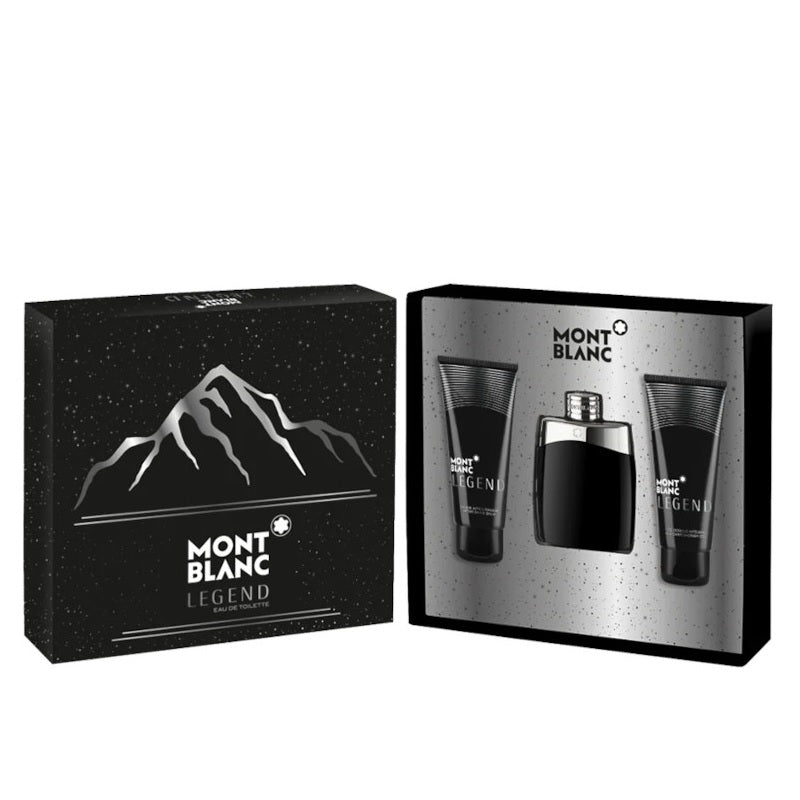 Set Mont Blanc Legend For Men 3pc. Edt 3.3oz Spray