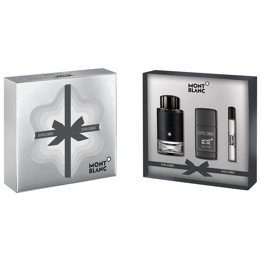 Set Mont Blanc Explorer 3pc. Edp 3.3oz Spray