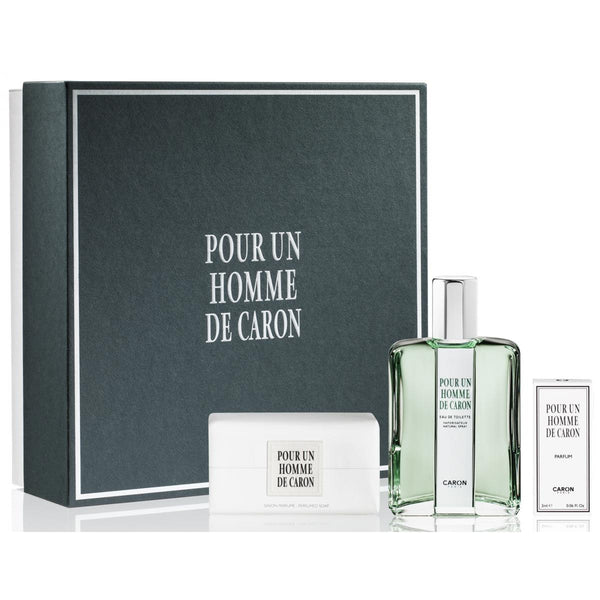 Set Caron Pour Un Homme 3pc. Edt 4.2oz Spray